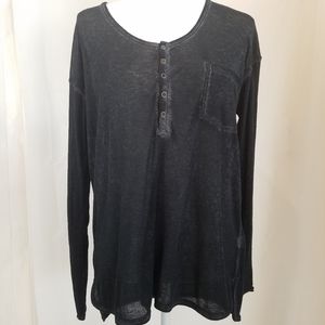 Free Press Gray/black knit top